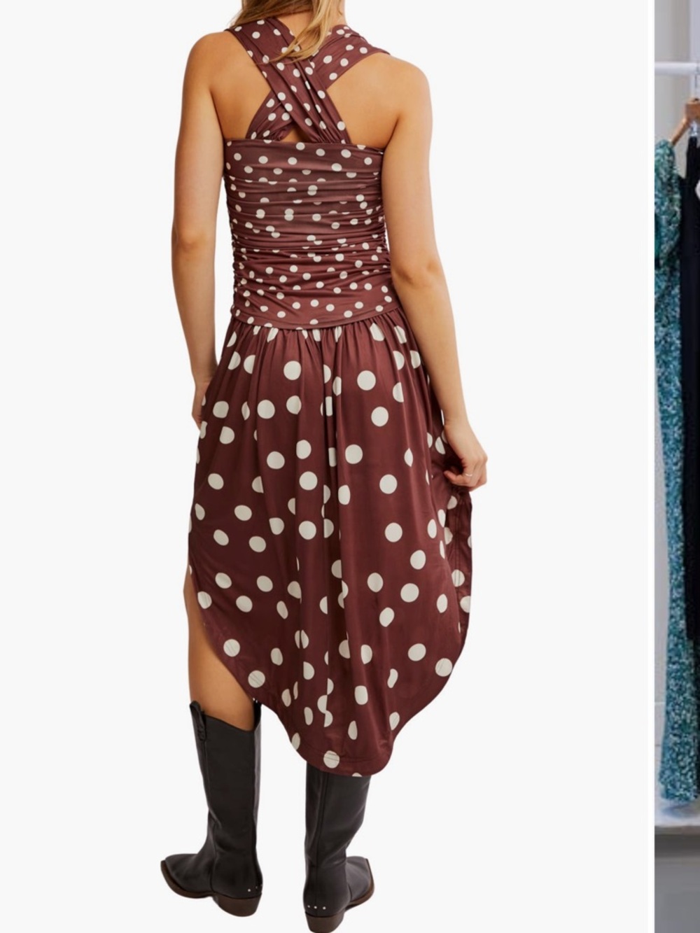 🆕 Free People RAYON Variegated
Polka Dot Midi Dress…NWT - Picture 4 of 8